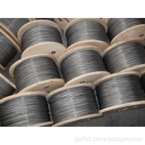 6x37 AISI Galvanized steel wire rope with Diameter 3mm